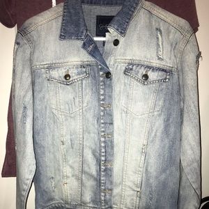Jessica Simpson blue jean jacket